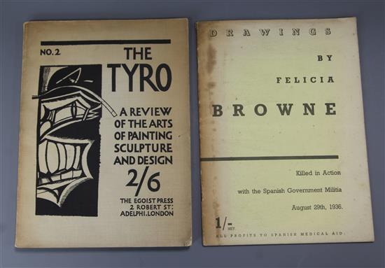 Lewis, Wyndham (editor) - The Tyro (No.2), quarto, paper wrappers, The Egoist Press, London [1922] and